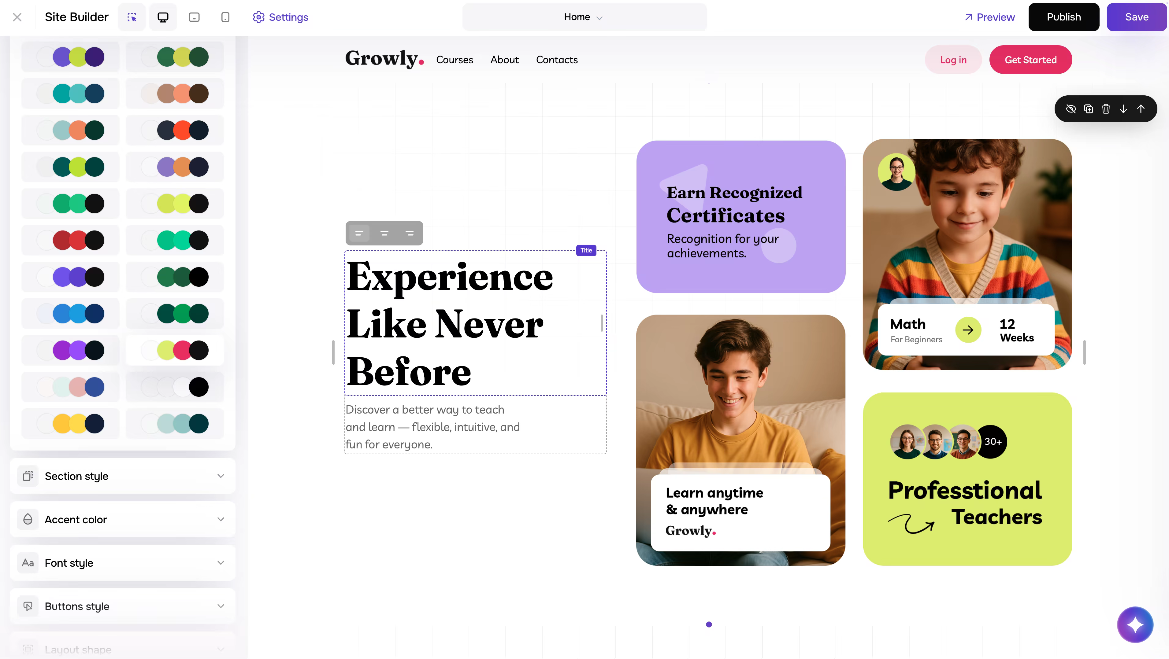 Color Schemes screenshot